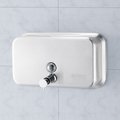 Global Industrial Stainless Steel Horizontal Liquid Soap Dispenser, 1000 ml 640906